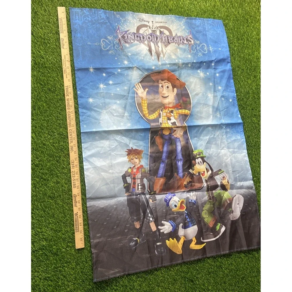 Kingdom Hearts 3 Woody Flag Wall Hanging Tapestry - Disney & Square Enix Promo